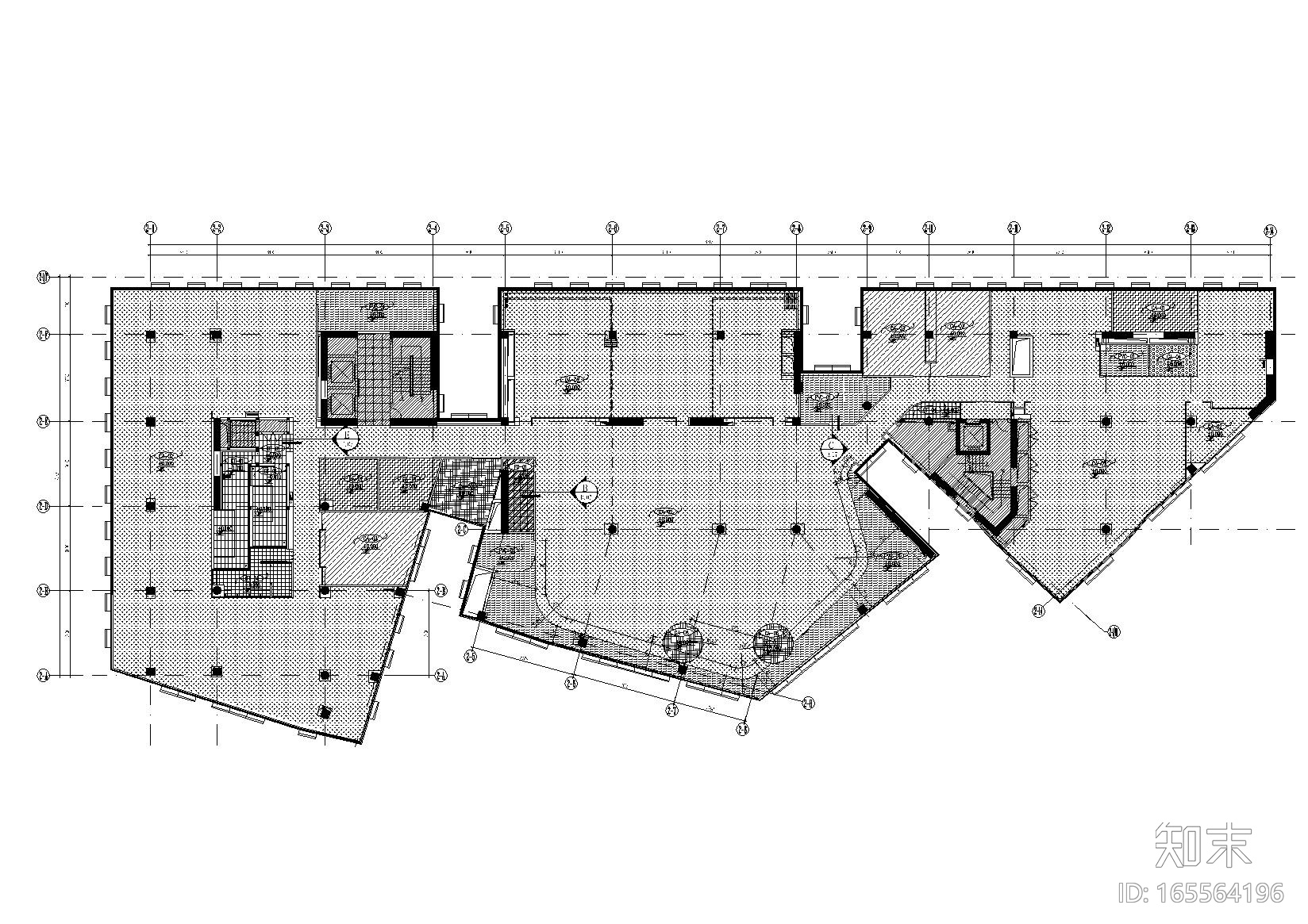 北京科技园滴滴出行办公楼CAD施工图+实景图cad施工图下载【ID:165564196】