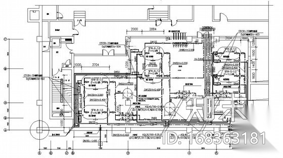 [江苏]热力站管道系统详图cad施工图下载【ID:168363181】
