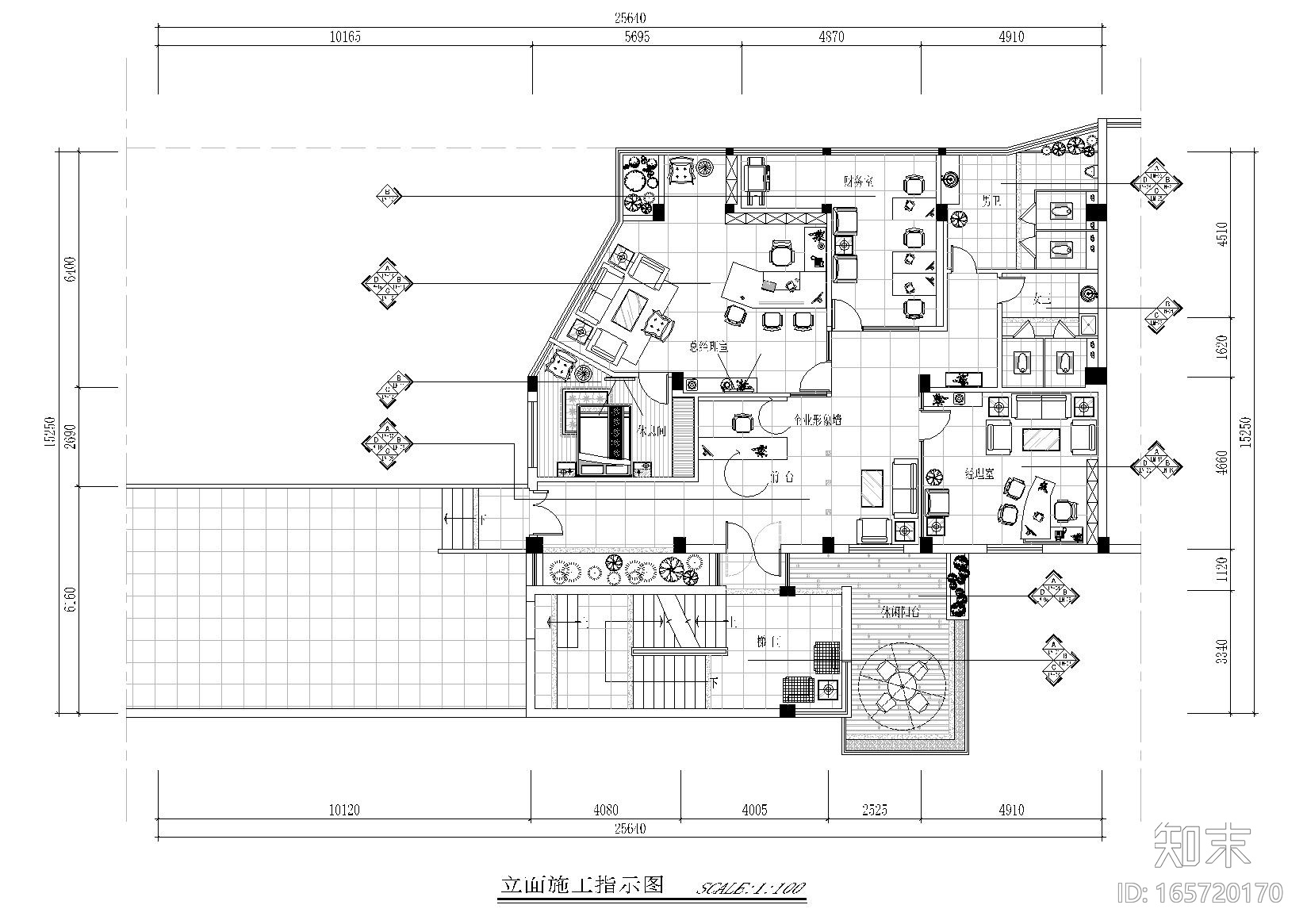 [闽清]雄仔贸易有限公司工程装饰设计施工图cad施工图下载【ID:165720170】