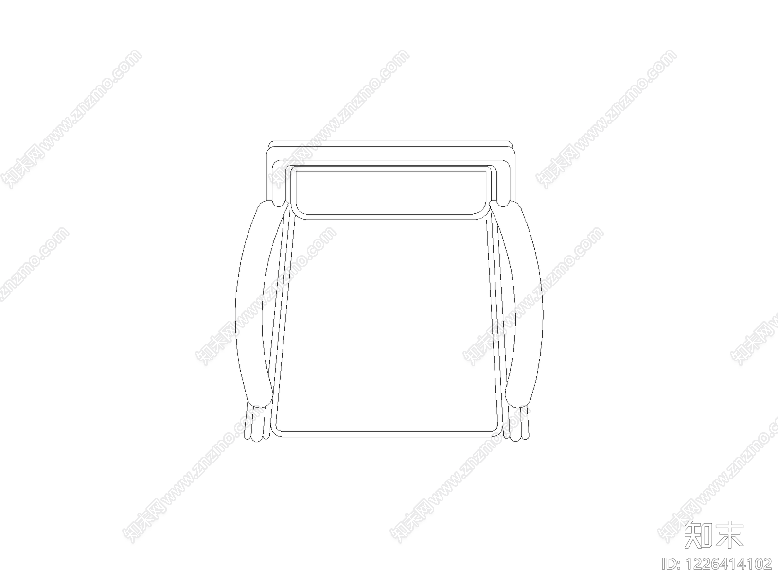 现代椅子CAD图纸