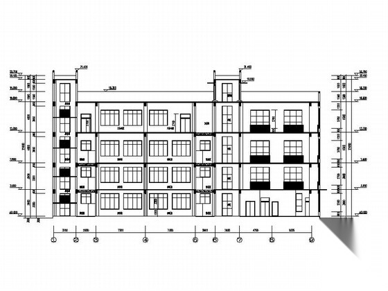 [四川]4层市级现代风格幼儿园教学楼建筑设计施工图（两...cad施工图下载【ID:165933114】