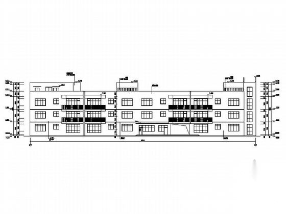 [四川]4层市级现代风格幼儿园教学楼建筑设计施工图（两...cad施工图下载【ID:165933114】