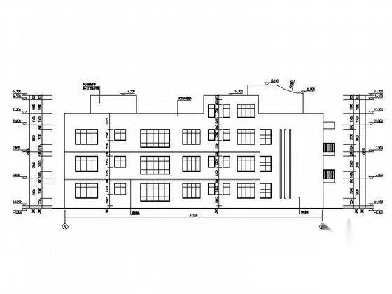 [四川]4层市级现代风格幼儿园教学楼建筑设计施工图（两...cad施工图下载【ID:165933114】