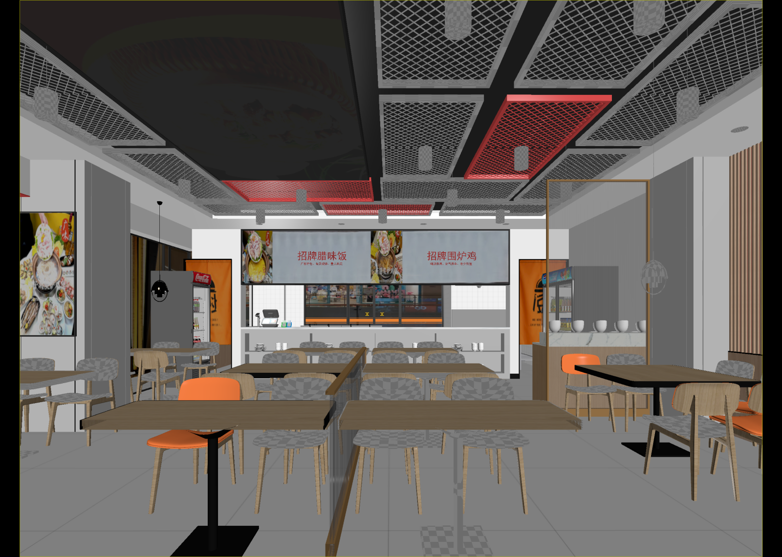 现代快餐店3D模型下载【ID:1214738318】
