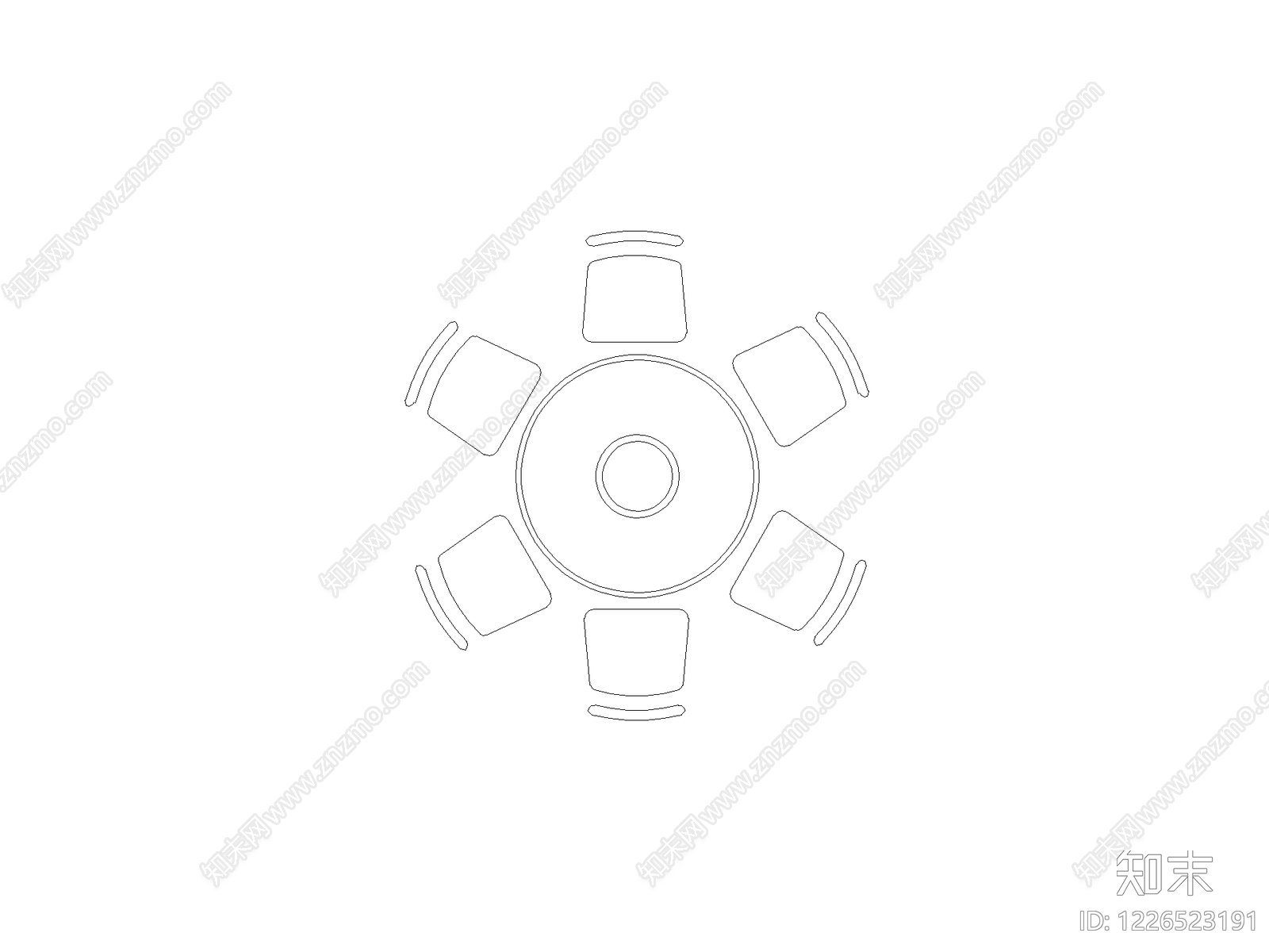 桌椅cad施工图下载【ID:1226523191】