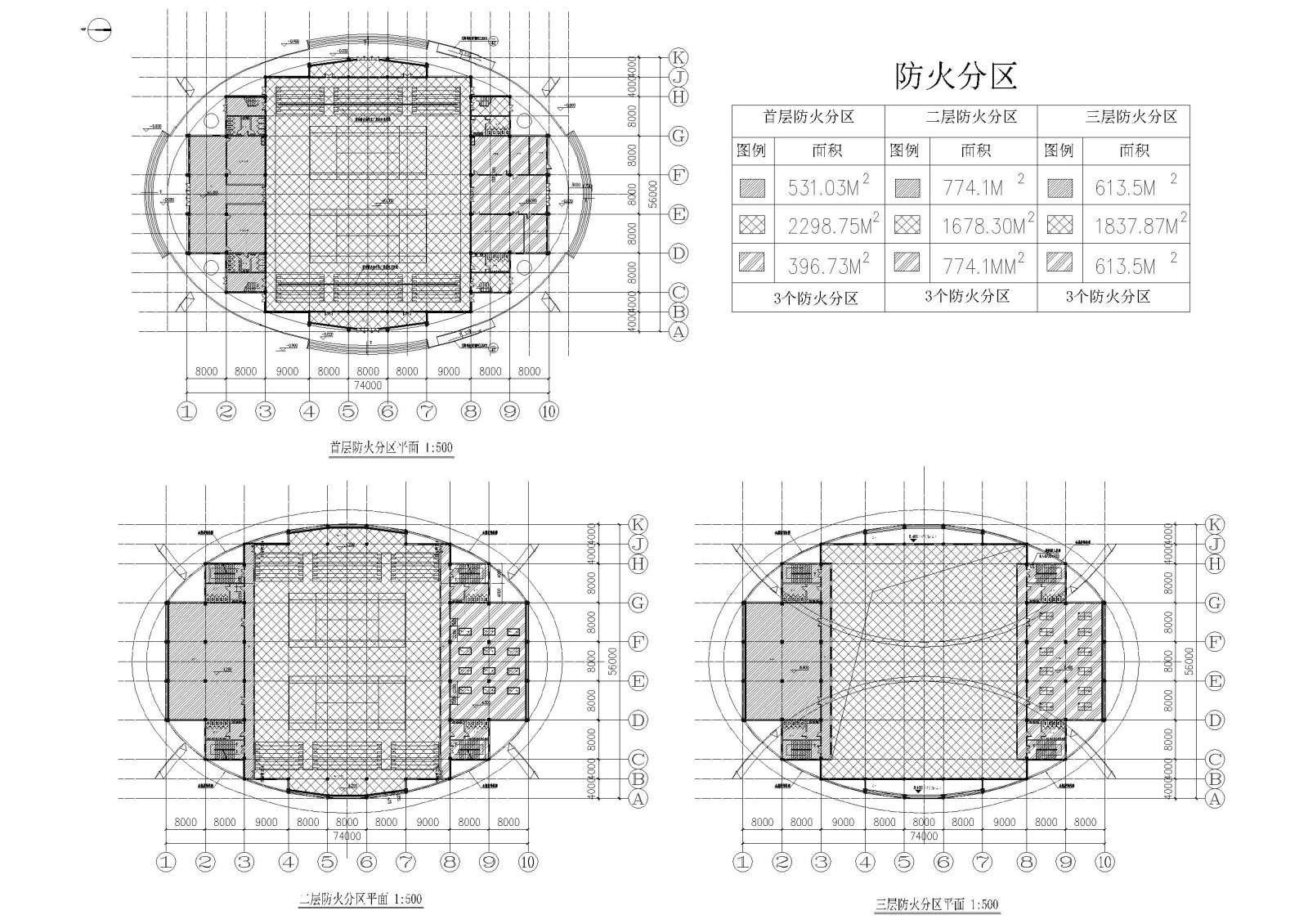 [洛阳]体育中心网球综合训练馆施工图cad施工图下载【ID:160405124】