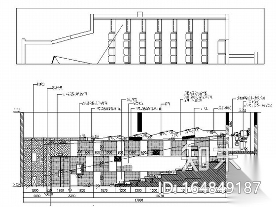 某电影院大号影厅室内装修施工图（含效果）施工图下载【ID:164849187】