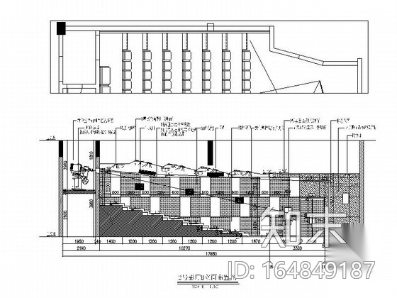 某电影院大号影厅室内装修施工图（含效果）施工图下载【ID:164849187】