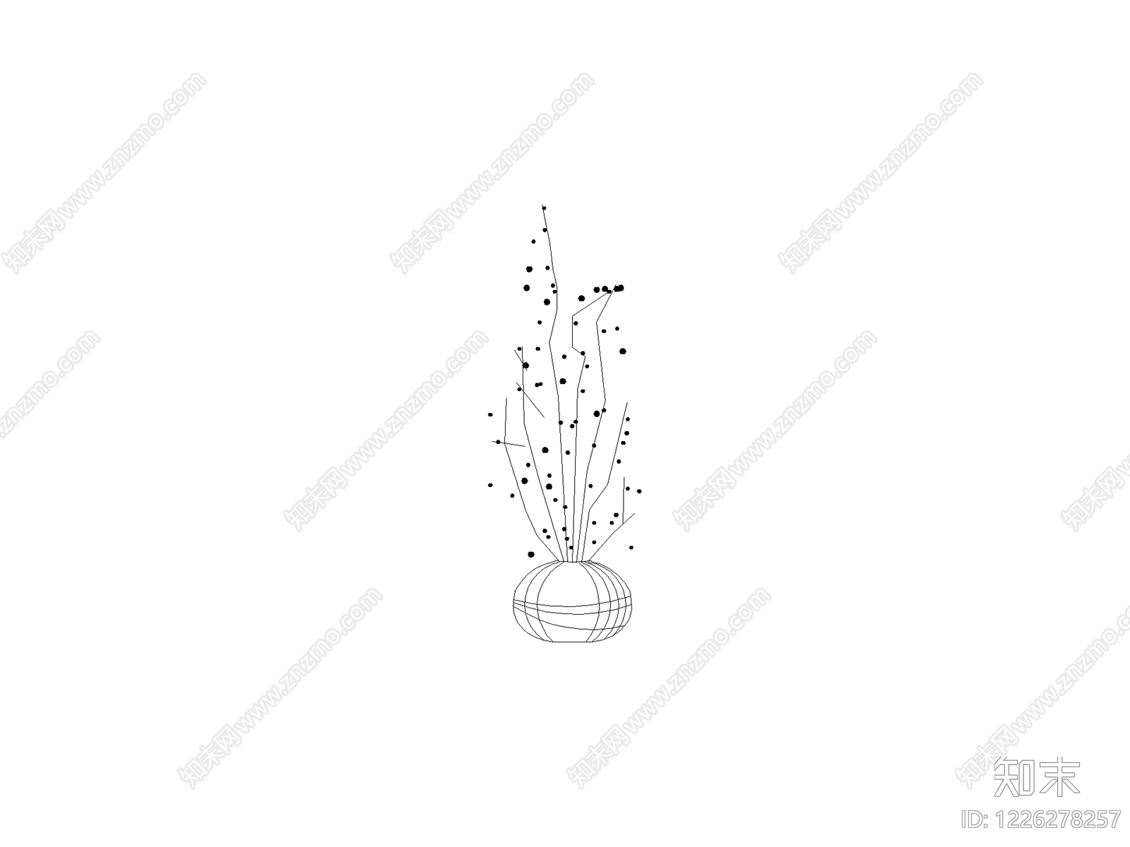 摆件cad施工图下载【ID:1226278257】