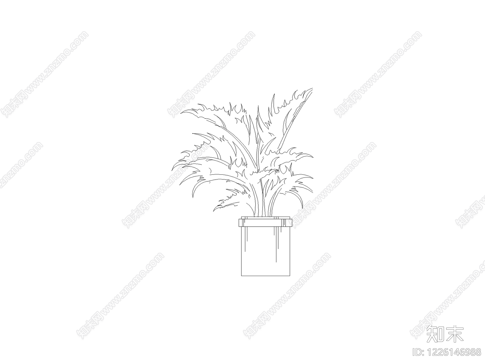 绿植cad施工图下载【ID:1226146988】