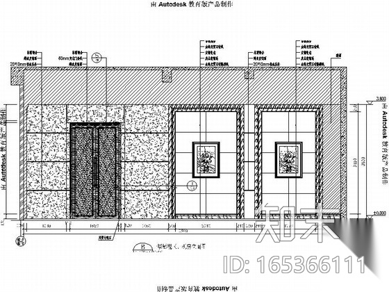 [广州]精致华丽欧式售楼中心室内施工图施工图下载【ID:165366111】