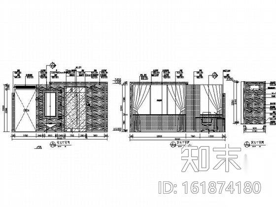 [南通]中规中矩标准的酒店客房施工图cad施工图下载【ID:161874180】