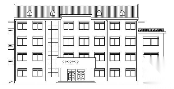 某铁路四层用房cad施工图下载【ID:165756152】