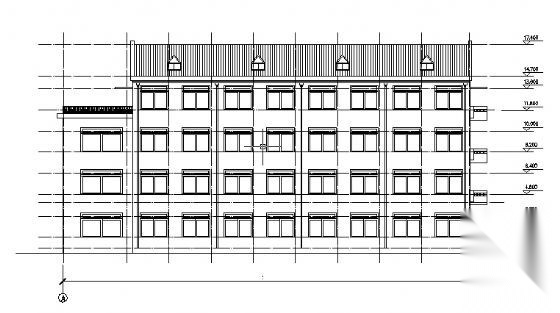 某铁路四层用房cad施工图下载【ID:165756152】