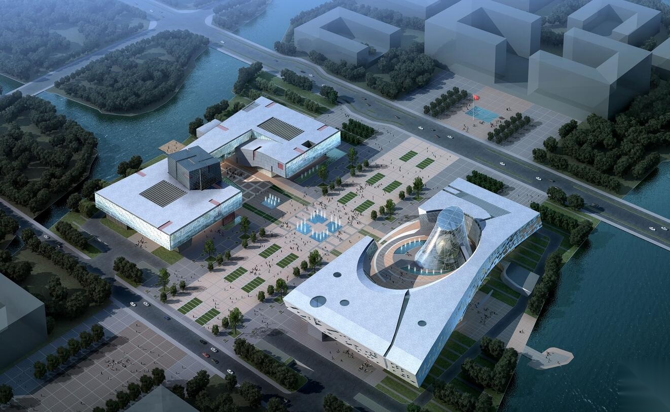 [浙江]某科技馆文体建筑方案设计（CAD+SU+文本）.施工图下载【ID:151597129】