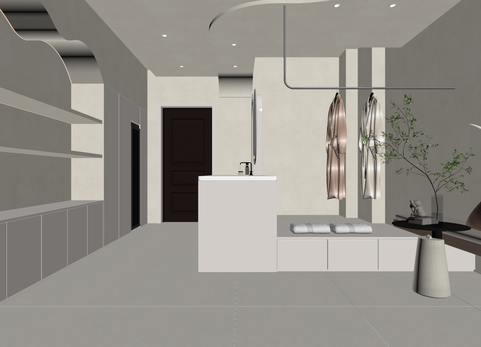 现代玄关3D模型下载【ID:1214796785】