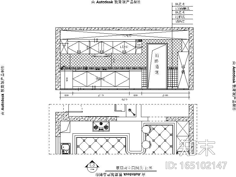 [广东]知名地产集团观城别墅样板房室内设计施工图（含效...cad施工图下载【ID:165102147】