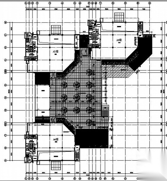广州某办公楼1-8栋花园景观施工图cad施工图下载【ID:161017185】