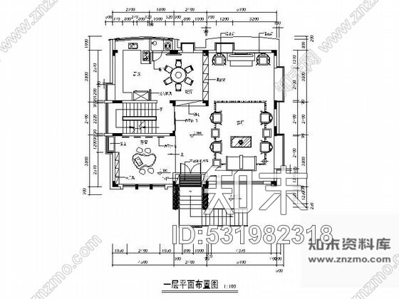 施工图广州环境优雅别墅区新中式风格三层别墅装修施工图cad施工图下载【ID:531982318】