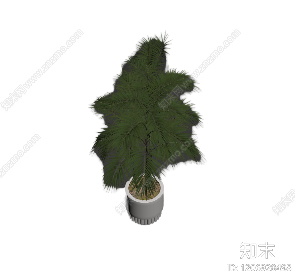 盆栽植物组合3D模型下载【ID:1206928498】