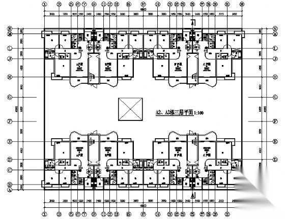 火车站广场沿街住宅楼建筑方案图cad施工图下载【ID:149852153】