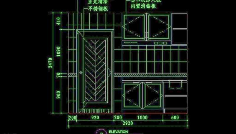 cad设计之厨房图片cad施工图下载【ID:149753120】