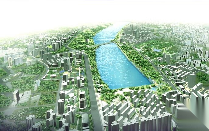 [广西]南宁环南湖地区控规详细性规划方案文本cad施工图下载【ID:160910150】