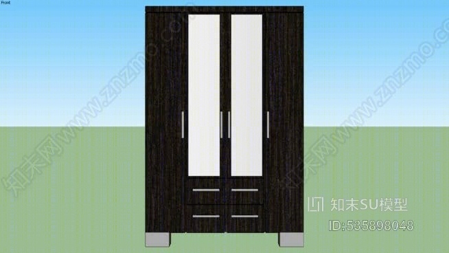 衣柜SU模型下载【ID:535898048】