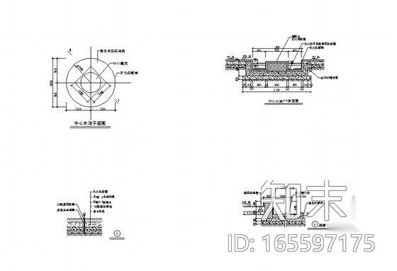 听水广场设计方案cad施工图下载【ID:165597175】