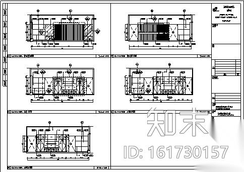 [天津]简约派精装办公空间室内设计施工图（含方案和效...施工图下载【ID:161730157】