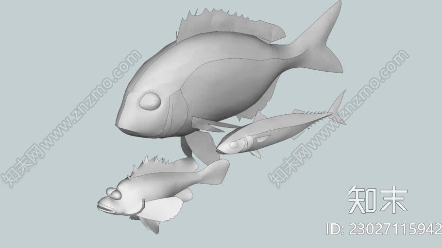 收鱼(开始)SU模型下载【ID:1162359212】