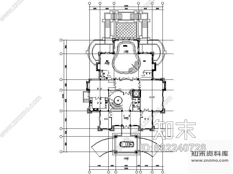 图块/节点400平总统套房平面图cad施工图下载【ID:832240728】