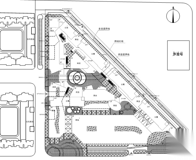 [陕西]绿地高层住宅及商业综合体建筑设计文本（含两套方...cad施工图下载【ID:166428150】