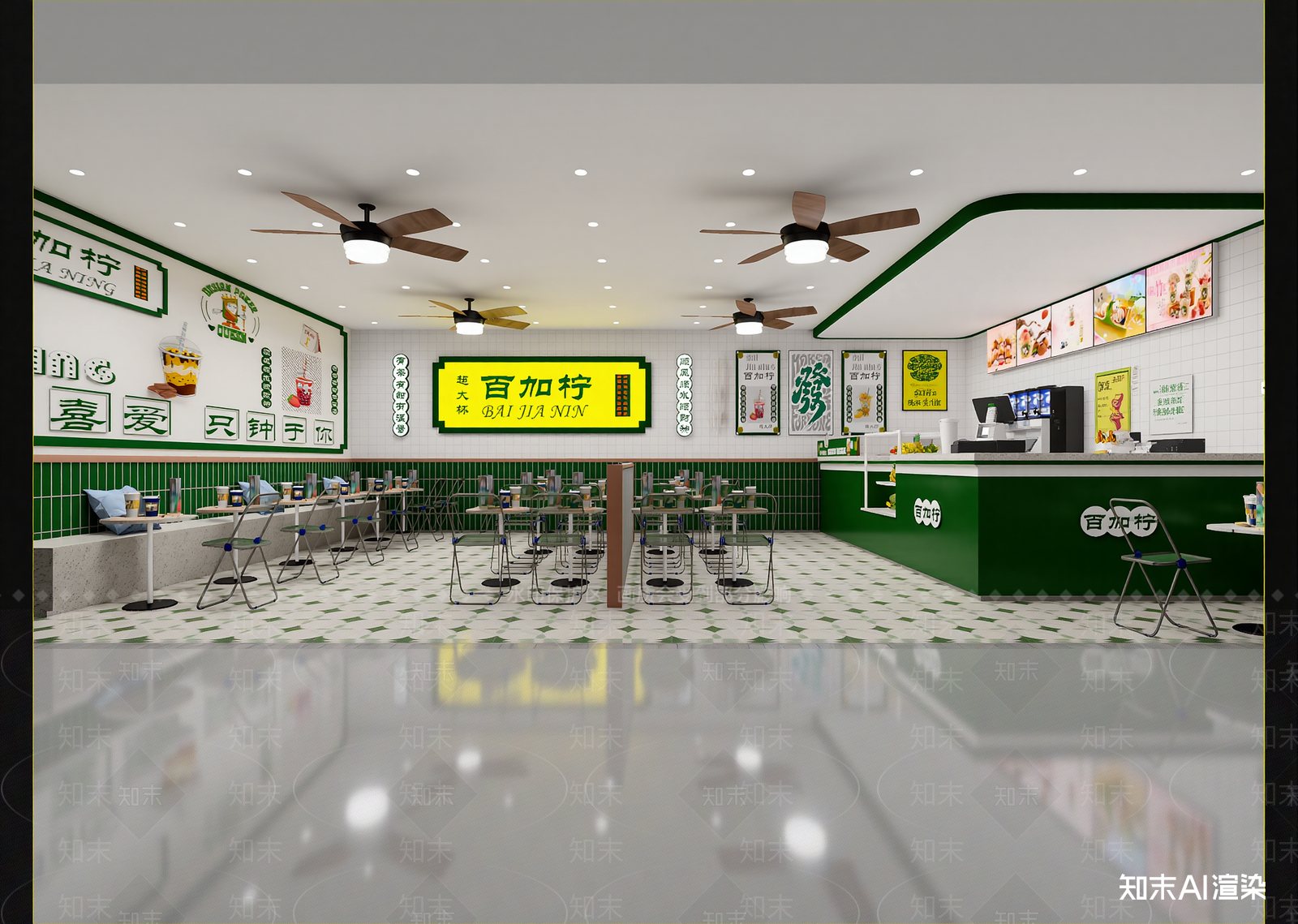 新中式快餐店3D模型下载【ID:1215145131】