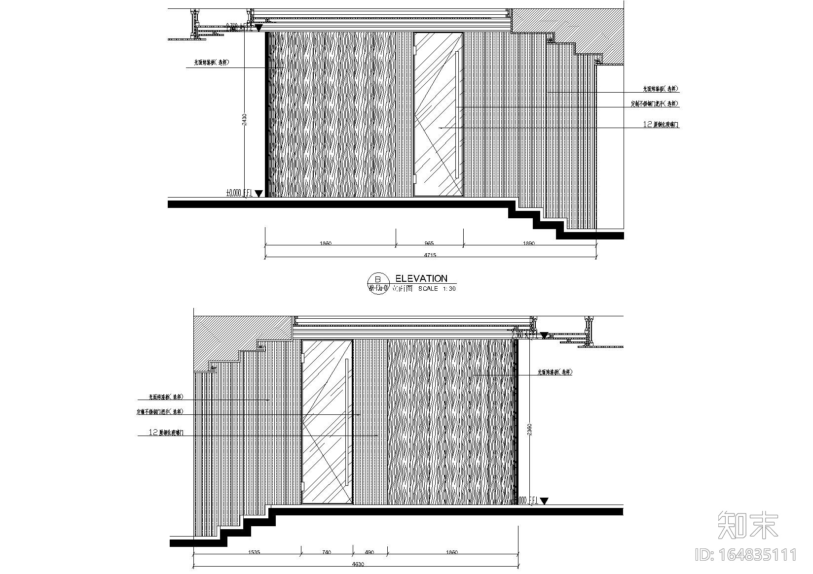 [云南]板栗林F3户型树屋体验住宅施工图cad施工图下载【ID:164835111】