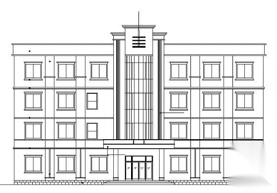 某法院四层办公楼建筑施工图施工图下载【ID:151435174】