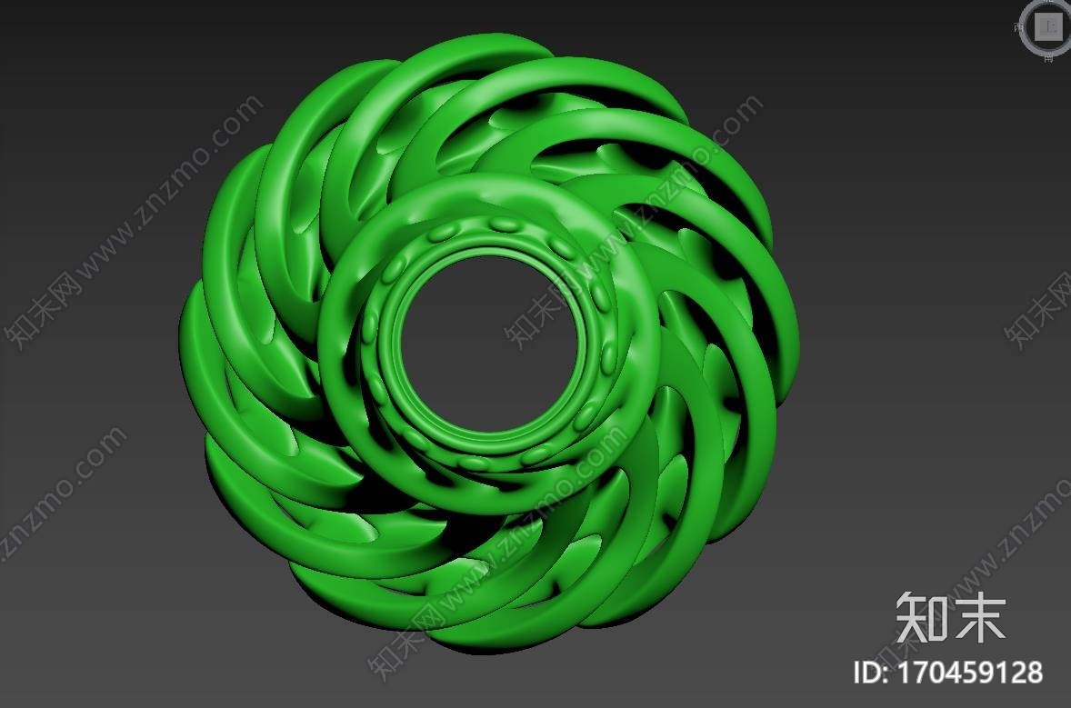 涡环花瓶3d打印模型下载【ID:170459128】