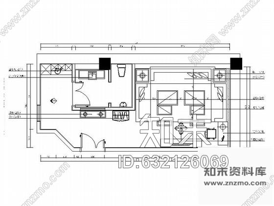 施工图北京豪华量贩式KTV包厢室内设计施工图cad施工图下载【ID:632126069】