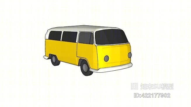 公共汽车总线SU模型下载【ID:422177902】