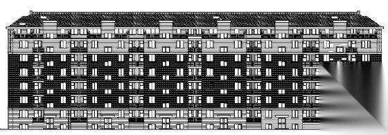 东晟苑某六层住宅楼建筑施工图cad施工图下载【ID:149851176】