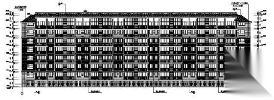 东晟苑某六层住宅楼建筑施工图cad施工图下载【ID:149851176】