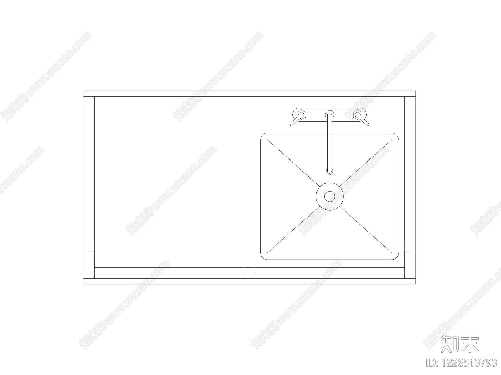现代厨房设施CAD图纸