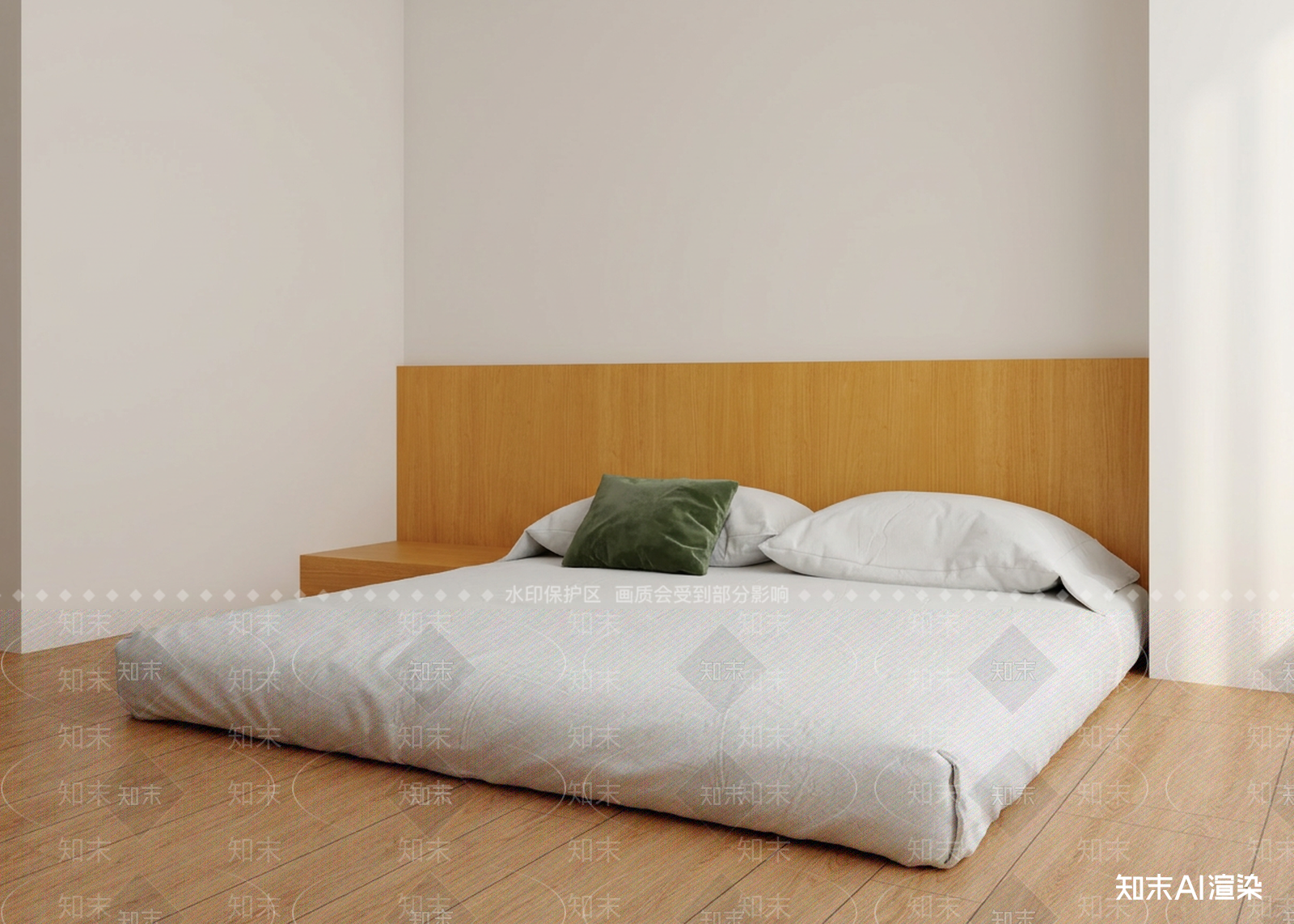低矮双人床双人床3D模型下载【ID:1227435936】