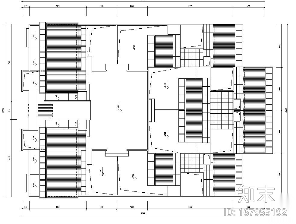 多层合院住宅建筑住宅楼设计图cad施工图下载【ID:167955192】