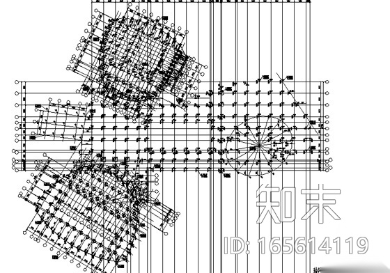 [山东]某现代二层游泳馆建筑施工套图cad施工图下载【ID:165614119】