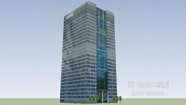 高层公建SU模型下载【ID:318063596】