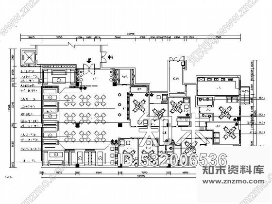 施工图山东广场中式咖啡厅室内装修图含效果cad施工图下载【ID:532006536】