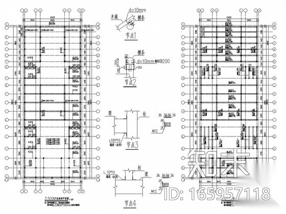 [江西]砖木混合结构仿古祠堂结构施工图（含建筑图）施工图下载【ID:165957118】