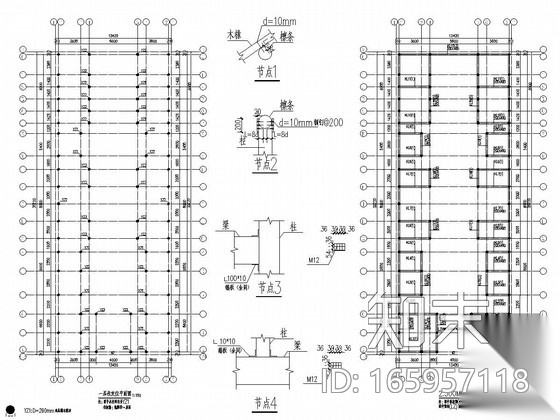 [江西]砖木混合结构仿古祠堂结构施工图（含建筑图）施工图下载【ID:165957118】