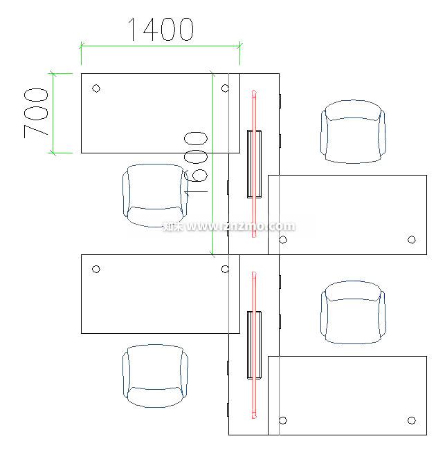 桌椅cad施工图下载【ID:181097131】